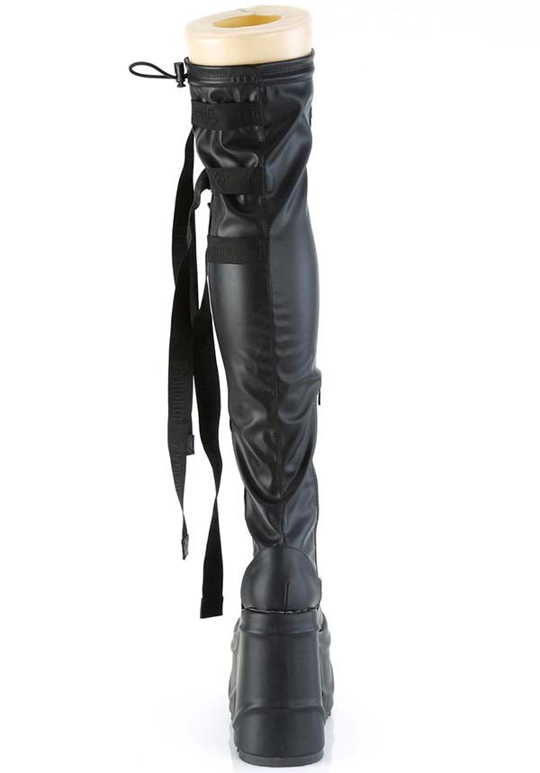 WAVE-315 [Black] | PLATFORM BOOTS [PREORDER]*
