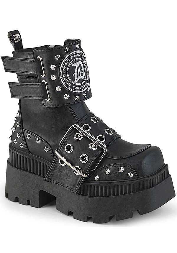 Demonia Shoes WRATH 58 Black Platform Boots Buy Online Australia