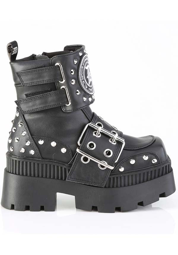 WRATH-58 [Black] | PLATFORM BOOTS [PREORDER]