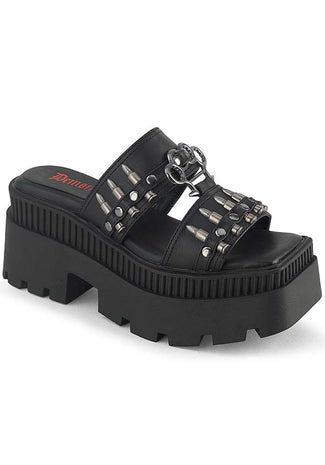 WRATH-08 [Black] | PLATFORM SANDALS [PREORDER]