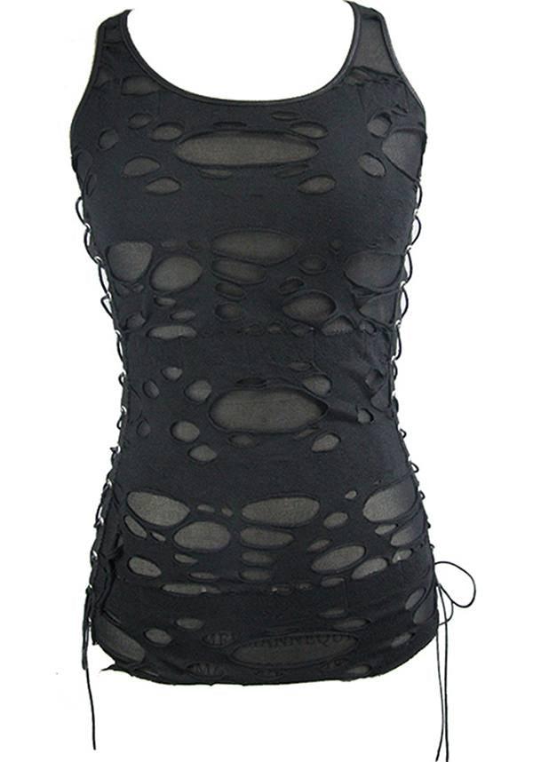 Armageddon | TANK TOP - Beserk - all, all clothing, all ladies, all ladies clothing, black, clickfrenzy15-2023, clothing, discountapp, distressed, edgy, fp, girls top, goth, goth summer, goth summer clothing, goth tank top, gothic, grunge, ladies, ladies clothing, ladies tank top, ladies top, nov19, post apocalyptic, punk, singlet, summer, summer clothing, summer goth, tank, tank top, tees and tops, top, tops, tshirts and tops, womens tank top, womens top