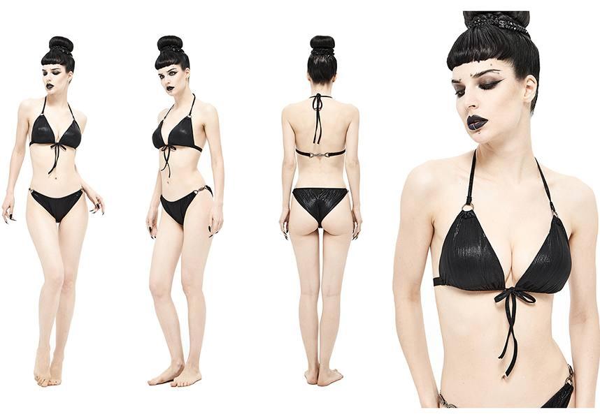 Dark Matter | BIKINI TOP - Beserk - all, all clothing, all ladies, all ladies clothing, bikini, black, clickfrenzy15-2023, clothing, discountapp, DV102021, edgy, fp, goth, gothic, halter, halter neck, ladies, ladies clothing, nov21, plus, plus size, R301121, swim, swim suit, swim wear, swimmers, swimming, swimsuit, swimwear, togs