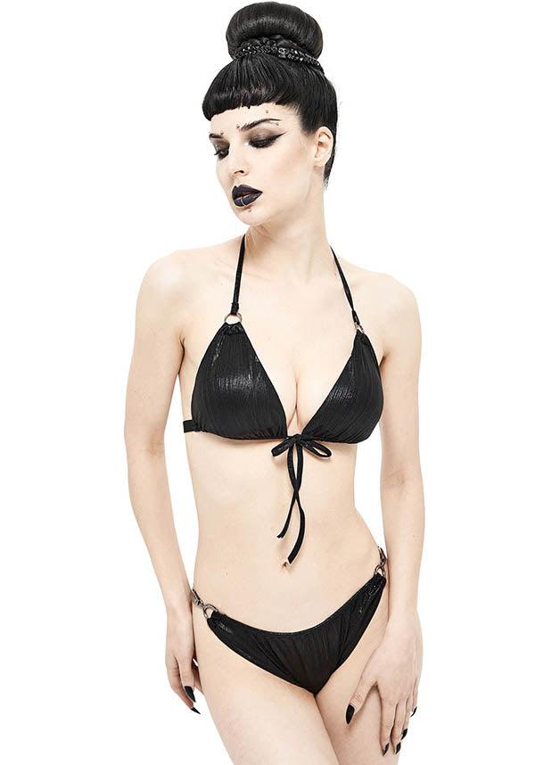 Dark Matter | BIKINI TOP - Beserk - all, all clothing, all ladies, all ladies clothing, bikini, black, clickfrenzy15-2023, clothing, discountapp, DV102021, edgy, fp, goth, gothic, halter, halter neck, ladies, ladies clothing, nov21, plus, plus size, R301121, swim, swim suit, swim wear, swimmers, swimming, swimsuit, swimwear, togs
