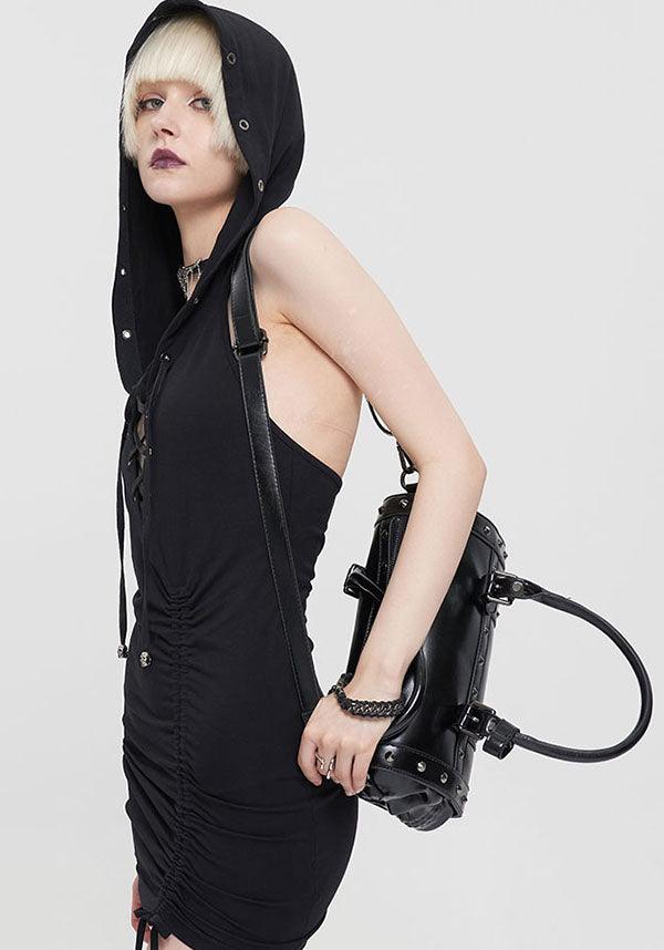 Dark Phantom | HANDBAG - Beserk - accessories, all, bag, bags, black, clickfrenzy15-2023, devil fashion, discountapp, DV300922, fp, googleshopping, goth, gothic, gothic accessories, hand bag, handbag, handbags, handbags and purses, labelvegan, ladies accessories, nov22, punk, R061122, skull, skulls, studded, studs, vegan