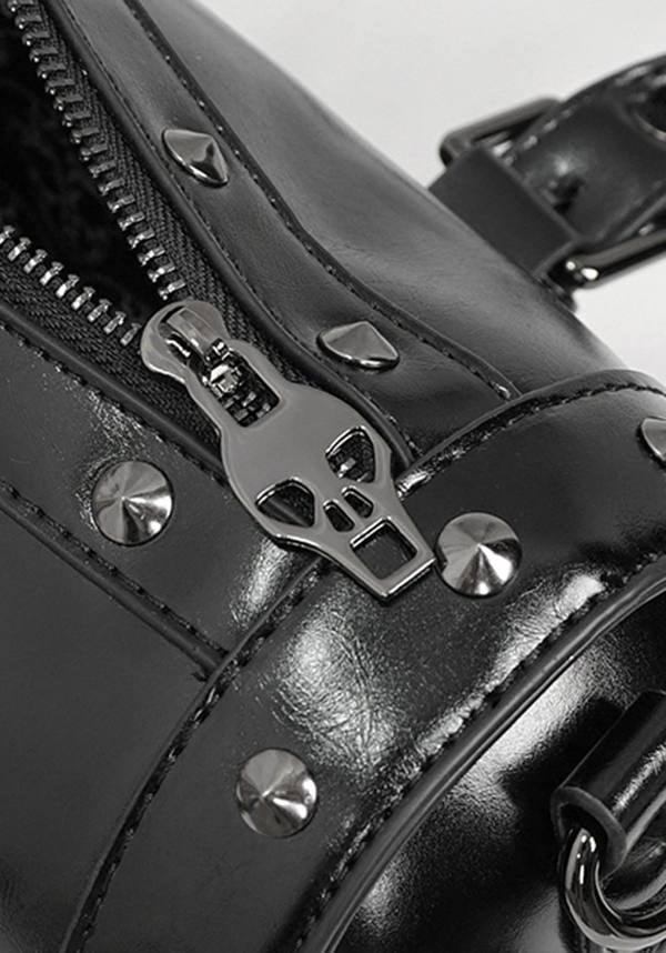 Dark Phantom | HANDBAG - Beserk - accessories, all, bag, bags, black, clickfrenzy15-2023, devil fashion, discountapp, DV300922, fp, googleshopping, goth, gothic, gothic accessories, hand bag, handbag, handbags, handbags and purses, labelvegan, ladies accessories, nov22, punk, R061122, skull, skulls, studded, studs, vegan