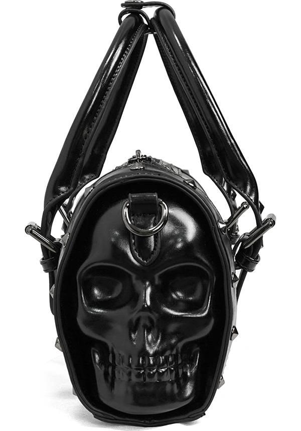 Dark Phantom | HANDBAG - Beserk - accessories, all, bag, bags, black, clickfrenzy15-2023, devil fashion, discountapp, DV300922, fp, googleshopping, goth, gothic, gothic accessories, hand bag, handbag, handbags, handbags and purses, labelvegan, ladies accessories, nov22, punk, R061122, skull, skulls, studded, studs, vegan