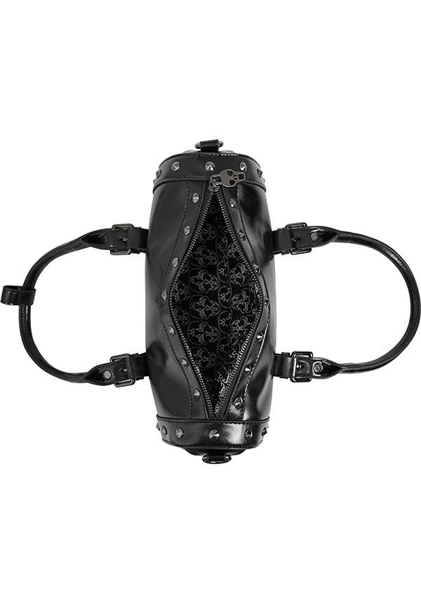 Dark Phantom | HANDBAG - Beserk - accessories, all, bag, bags, black, clickfrenzy15-2023, devil fashion, discountapp, DV300922, fp, googleshopping, goth, gothic, gothic accessories, hand bag, handbag, handbags, handbags and purses, labelvegan, ladies accessories, nov22, punk, R061122, skull, skulls, studded, studs, vegan