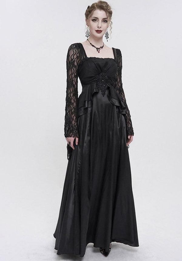 Esmerée | DRESS - Beserk - all, all clothing, all ladies, all ladies clothing, bead, black, clickfrenzy15-2023, clothing, dec22, devil fashion, discountapp, dress, dressapril25, dresses, DV291122, formal, formal wear, fp, googleshopping, goth, gothic, lace, lacey, ladies, ladies clothing, ladies dress, ladies dresses, long dress, long sleeved dress, maxi dress, plus size, r221222, renaissance, Victorian dress, womens dress, womens dresses