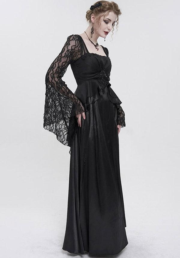 Esmerée | DRESS - Beserk - all, all clothing, all ladies, all ladies clothing, bead, black, clickfrenzy15-2023, clothing, dec22, devil fashion, discountapp, dress, dressapril25, dresses, DV291122, formal, formal wear, fp, googleshopping, goth, gothic, lace, lacey, ladies, ladies clothing, ladies dress, ladies dresses, long dress, long sleeved dress, maxi dress, plus size, r221222, renaissance, Victorian dress, womens dress, womens dresses