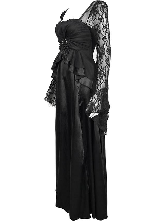 Esmerée | DRESS - Beserk - all, all clothing, all ladies, all ladies clothing, bead, black, clickfrenzy15-2023, clothing, dec22, devil fashion, discountapp, dress, dressapril25, dresses, DV291122, formal, formal wear, fp, googleshopping, goth, gothic, lace, lacey, ladies, ladies clothing, ladies dress, ladies dresses, long dress, long sleeved dress, maxi dress, plus size, r221222, renaissance, Victorian dress, womens dress, womens dresses