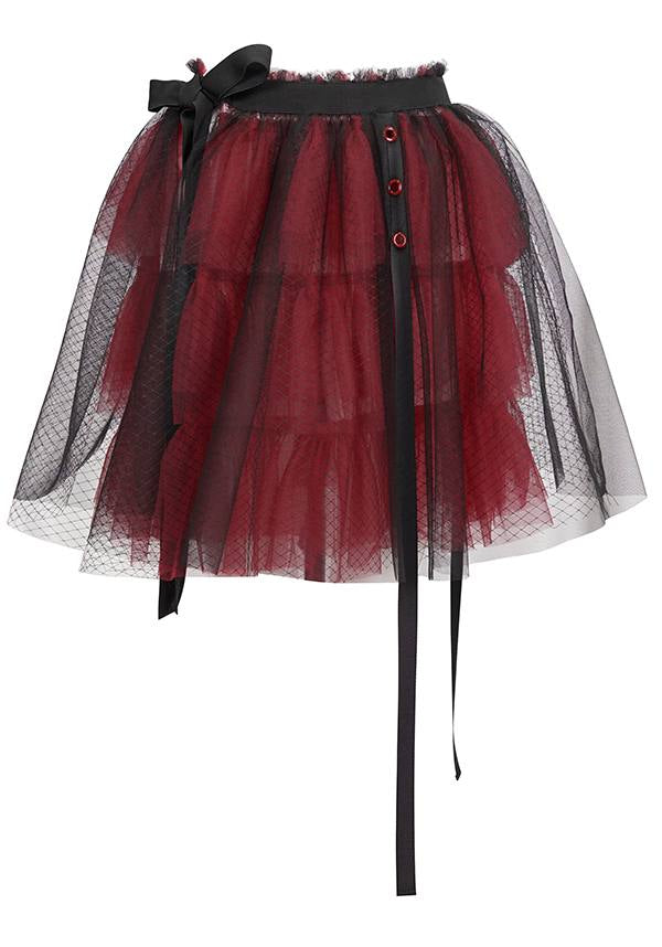 Medusa Punk [Black/Red] | FLARED SKIRT*