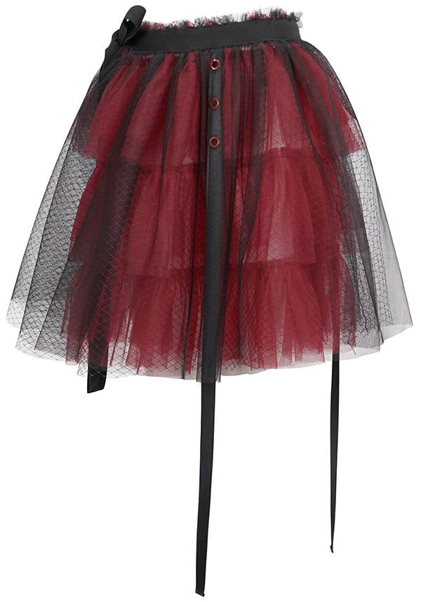 Medusa Punk [Black/Red] | FLARED SKIRT*