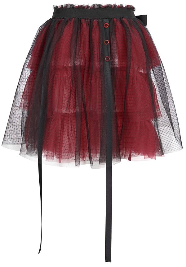 Medusa Punk [Black/Red] | FLARED SKIRT*