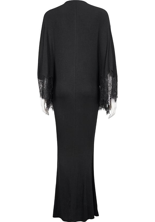Millicent | DRESS - Beserk - all, all clothing, all ladies clothing, bat wing, bat wings, bead, black, clickfrenzy15-2023, clothing, dec22, devil fashion, discountapp, dress, dressapril25, dresses, DV291122, formal, formal wear, fp, googleshopping, goth, gothic, lace, lacey, ladies clothing, ladies dress, ladies dresses, long dress, long sleeve dress, long sleeved dress, maxi dress, plus size, prom dress, r221222, renaissance, v neck, witchy, womens dress, womens dresses