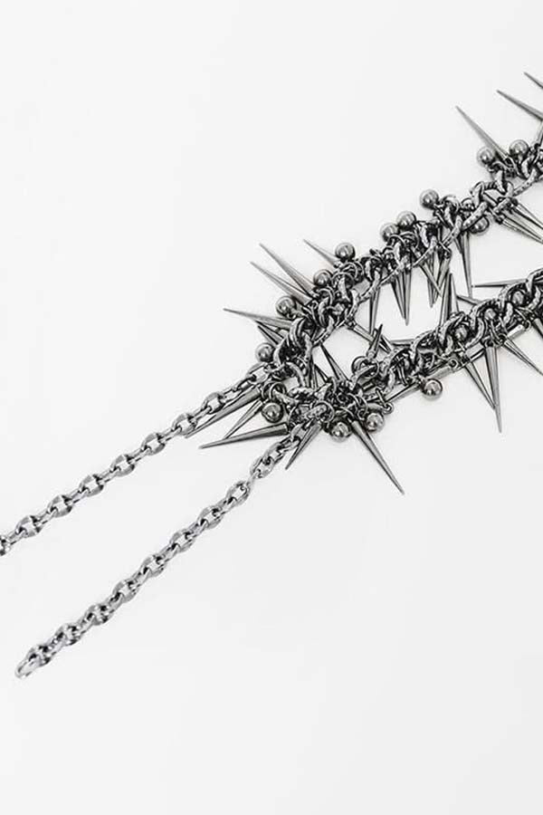 Razorheart Spike Double‑chain | NECKLACE