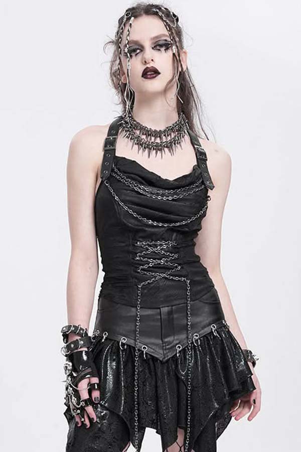 Razorheart Spike Double‑chain | NECKLACE