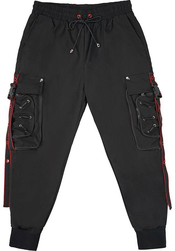 Sundering | PANTS - Beserk - all, all clothing, all ladies, all ladies clothing, black, cargo pants, clickfrenzy15-2023, clothing, devil fashion, discountapp, DVF122321, edgy, fp, goth, gothic, jan22, ladies, ladies clothing, ladies pants, ladies pants and shorts, medieval, men, mens, mens clothing, mens pants, pants, R160122, red, red and black, streetwear, techwear, winter, winter clothing