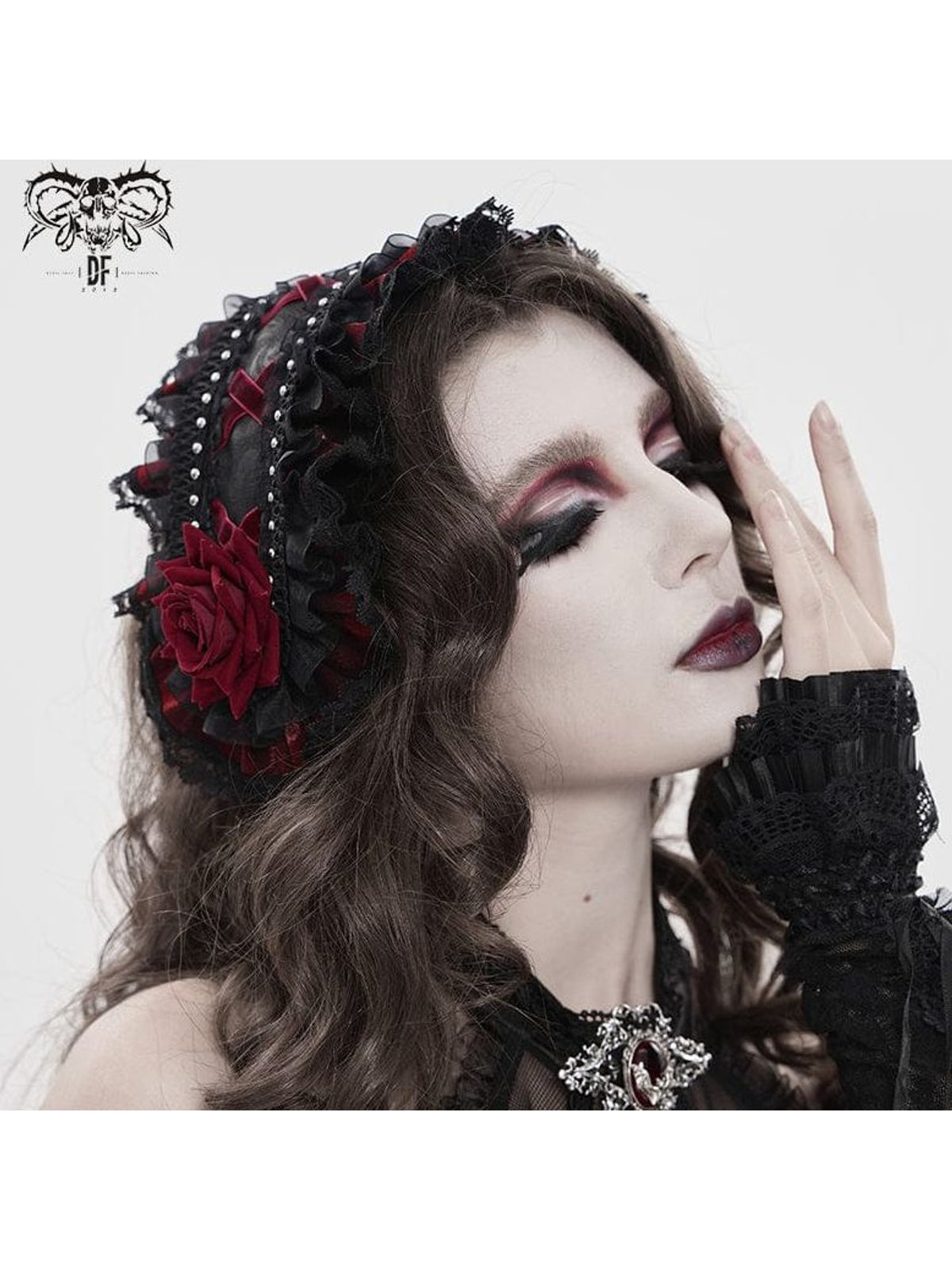 Tea Garden [Black/red] | HEADBAND