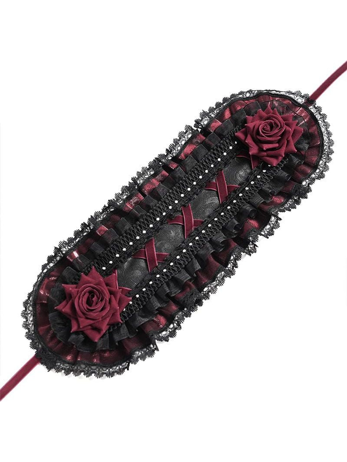 Tea Garden [Black/red] | HEADBAND