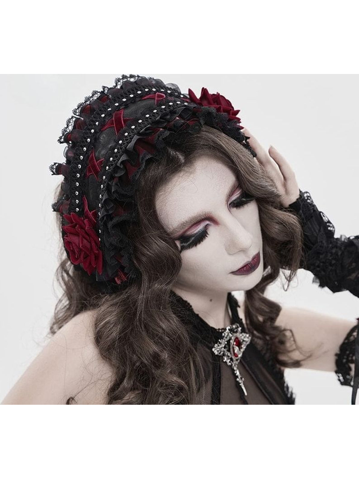 Tea Garden [Black/red] | HEADBAND