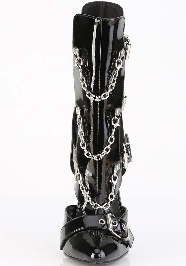DAGGER-15 [Black Patent] | HEELS [PREORDER]