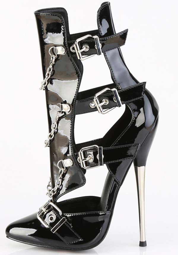 DAGGER-15 [Black Patent] | HEELS [PREORDER]