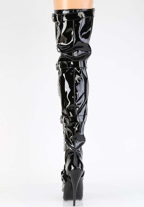 DOMINA-3027 [Black Patent] | BOOTS [PREORDER]