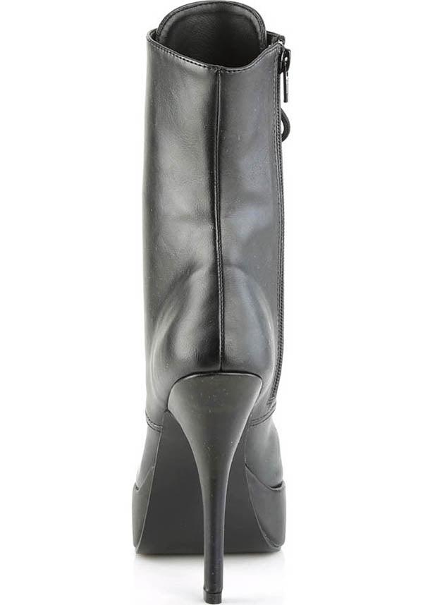 INDULGE-1020 [Black] | PLATFORM HEELS [PREORDER] - Beserk - all, all ladies, ankle boots, boots, boots [preorder], clickfrenzy15-2023, discountapp, fp, heels, heels [preorder], labelpreorder, labelvegan, ladies, platform, platform boots, platform heels, platforms, platforms [preorder], point, pointed, pointed toe, pointy, ppo, preorder, shoes, vegan