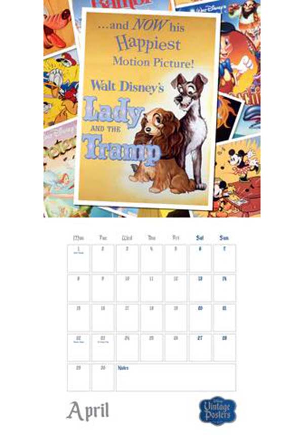 Disney Vintage Posters 2025 Calendar Buy Online Australia