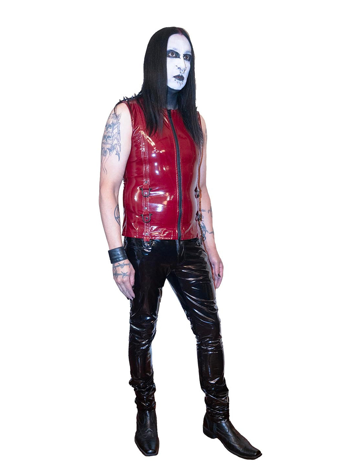Skinny Pvc Vinyl Stretch Jeans-bottoms-lip Service | BOTTOMS