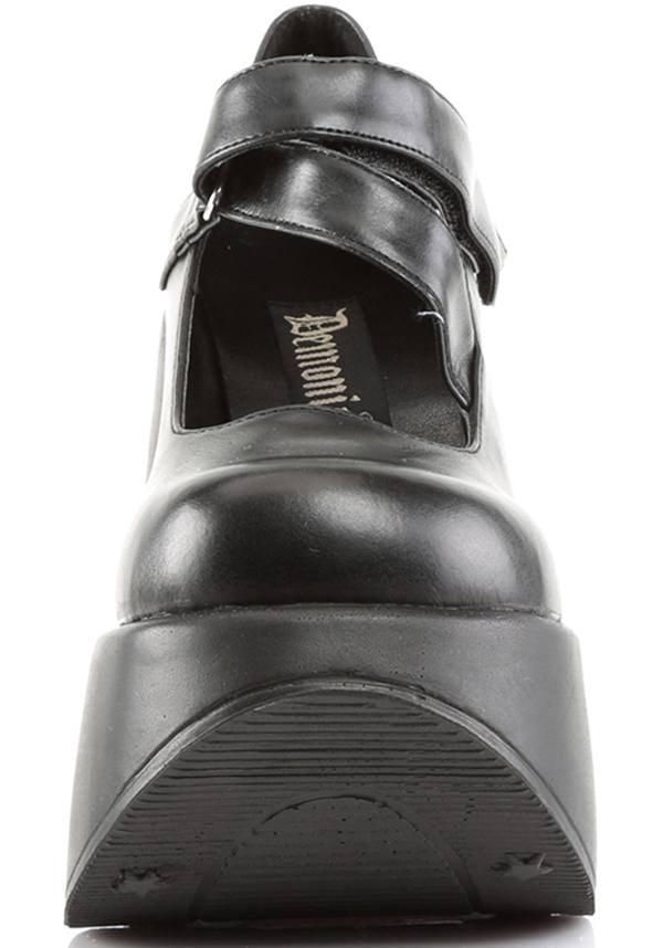 DYNAMITE-03 [Black] | PLATFORMS [PREORDER] - Beserk - all, black, clickfrenzy15-2023, demonia, demonia shoes, discountapp, fp, labelpreorder, labelvegan, lolita, mary jane, mary janes, platforms, platforms [preorder], pleaserimageupdated, ppo, preorder, pricematched, shoes, star, vegan, wedge, wedges