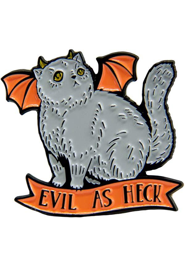 Evil As Heck | DEVIL CAT ENAMEL PIN