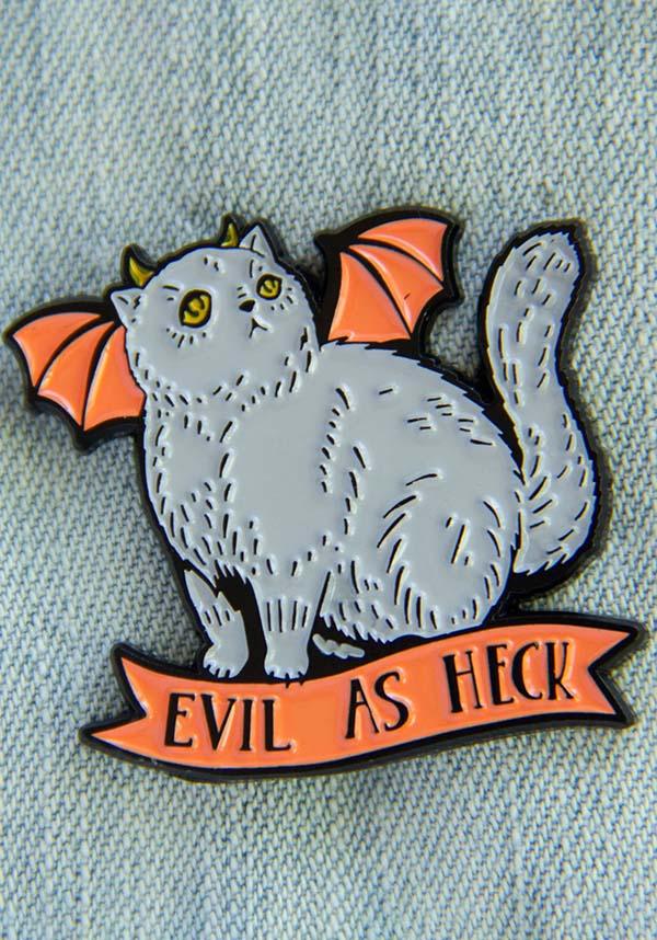 Evil As Heck | DEVIL CAT ENAMEL PIN
