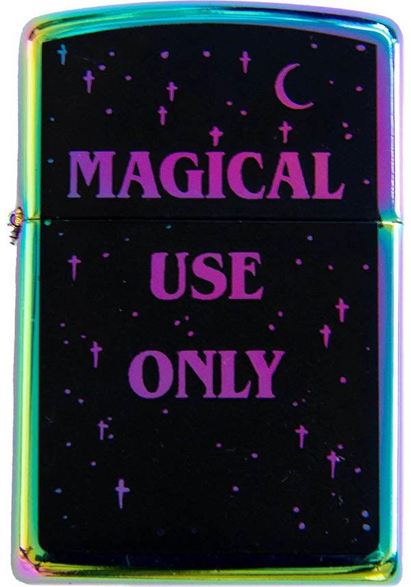 Magical Use Only | FLIP TOP LIGHTER - Beserk - all, black, cannotshipintl, clickfrenzy15-2023, discountapp, EC5179, fp, gift, gift idea, gift ideas, gifts, goth homeware, gothic homeware, gothic homewares, home, homeware, homewares, lighter, magic, mar22, R020322, rainbow, witch, witches, witchy