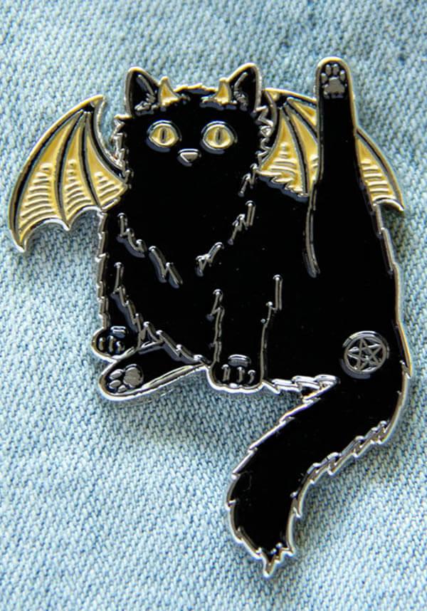 Pentacle Butthole Black Cat | ENAMEL PIN - Beserk - accessories, all, badge, black, black cat, cat, cats, clickfrenzy15-2023, demon, discountapp, EC5179, enamel pin, fp, gift, gift idea, gift ideas, gifts, gothic accessories, gothic gifts, ladies accessories, mar22, mens, mens accessories, mens gifts, pin, pins, pins and badges, R020322