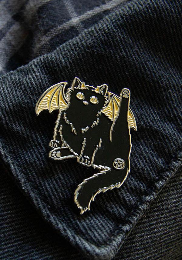 Pentacle Butthole Black Cat | ENAMEL PIN - Beserk - accessories, all, badge, black, black cat, cat, cats, clickfrenzy15-2023, demon, discountapp, EC5179, enamel pin, fp, gift, gift idea, gift ideas, gifts, gothic accessories, gothic gifts, ladies accessories, mar22, mens, mens accessories, mens gifts, pin, pins, pins and badges, R020322