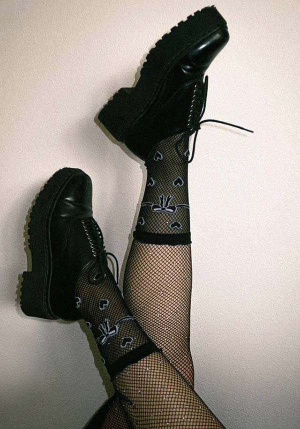 Sheer Heart [Black] | SOCKS