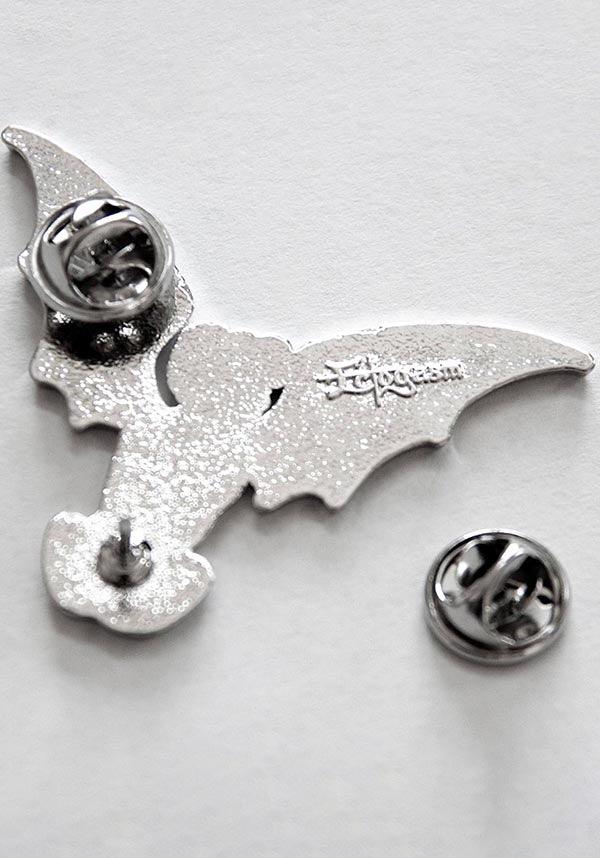 Winged Devil Woman | ENAMEL PIN - Beserk - accessories, all, badge, bat wings, black, bum, butt, christmas gift, christmas gifts, clickfrenzy15-2023, demon, devil, discountapp, EC7328, enamel pin, fp, gift, gift idea, gift ideas, gifts, googleshopping, goth, gothic, gothic accessories, gothic gifts, jan23, ladies accessories, lady, mens accessories, mens gift, mens gifts, pin, pins, pins and badges, R220123, rose, roses, silver