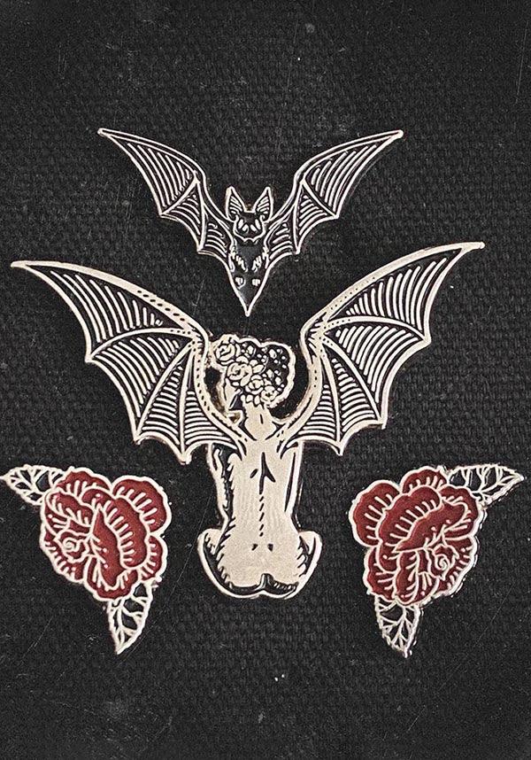 Winged Devil Woman | ENAMEL PIN - Beserk - accessories, all, badge, bat wings, black, bum, butt, christmas gift, christmas gifts, clickfrenzy15-2023, demon, devil, discountapp, EC7328, enamel pin, fp, gift, gift idea, gift ideas, gifts, googleshopping, goth, gothic, gothic accessories, gothic gifts, jan23, ladies accessories, lady, mens accessories, mens gift, mens gifts, pin, pins, pins and badges, R220123, rose, roses, silver