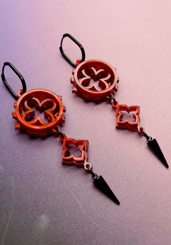 Cathedral Punk [Blood Red] | EARRINGS