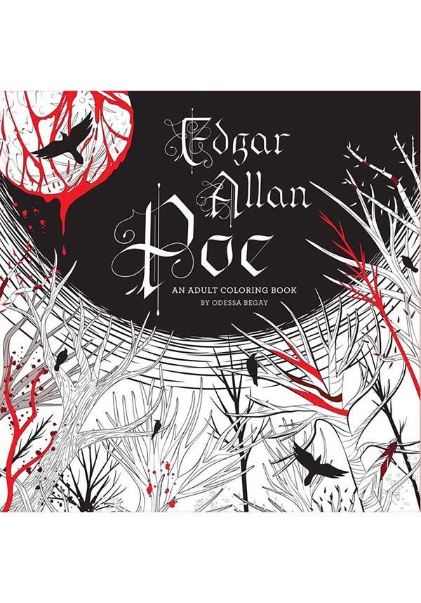 Edgar Allan Poe | COLOURING BOOK - Beserk - all, birds, black, book, clickfrenzy15-2023, colouring, colouring book, colouring in, discountapp, edgar allan poe, fp, gift, gift idea, gifts, gothic, gothic gifts, home, homewares, may20, newsouthbooks, office and stationery, office homewares, stationery, winter, winter homewares