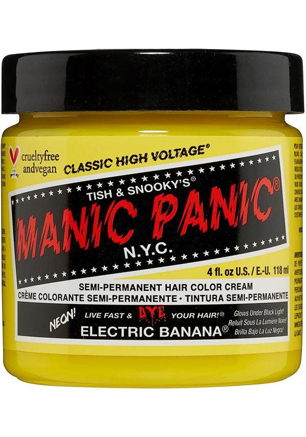 Electric Banana | CLASSIC COLOUR - Beserk - all, clickfrenzy15-2023, cosmetics, cpgstinc, discountapp, dye, ebaymp, fp, hair, hair colour, hair dye, hair yellow, labeluvreactive, labelvegan, manic panic, manic panic hair, mermaid, rainbow, uv, uv reactive, uvreactive, uvreactive1, vegan, yellow