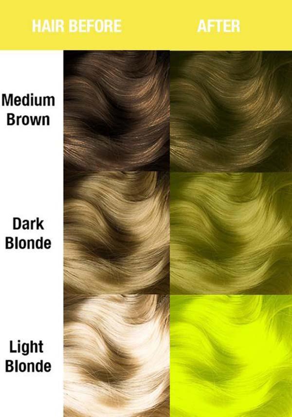 Electric Banana | CLASSIC COLOUR - Beserk - all, clickfrenzy15-2023, cosmetics, cpgstinc, discountapp, dye, ebaymp, fp, hair, hair colour, hair dye, hair yellow, labeluvreactive, labelvegan, manic panic, manic panic hair, mermaid, rainbow, uv, uv reactive, uvreactive, uvreactive1, vegan, yellow