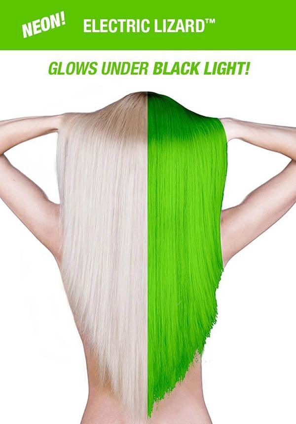 Electric Lizard | AMPLIFIED COLOUR - Beserk - 420sale, all, clickfrenzy15-2023, cosmetics, cpgstinc, discountapp, dye, ebaymp, fp, green, hair, hair colour, hair dye, hair green, labeluvreactive, labelvegan, manic panic, manic panic hair, mermaid, rainbow, uv, uv reactive, uvreactive, uvreactive1, vegan