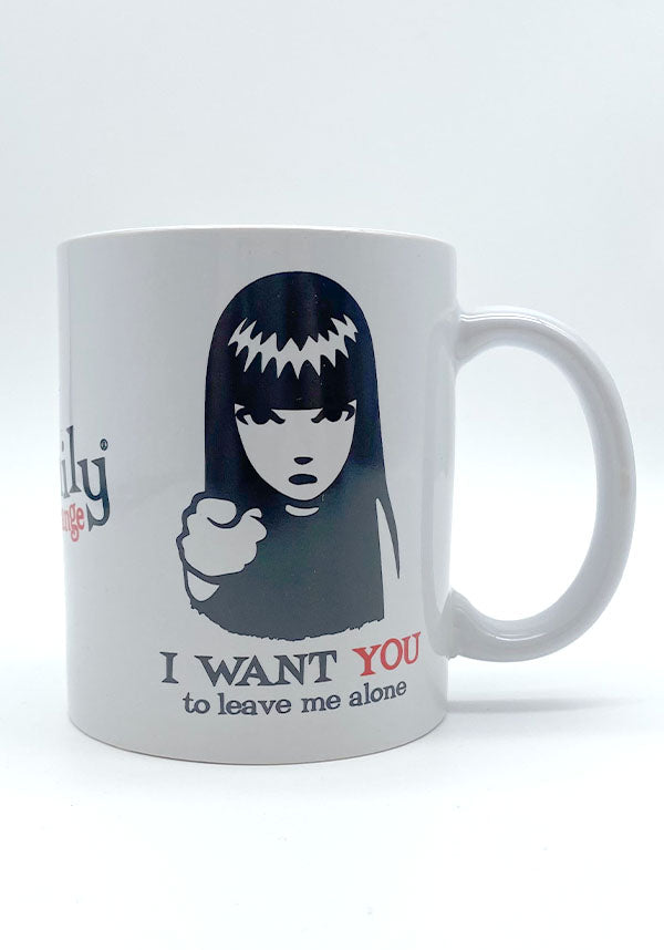 Emily The Strange Leave Me Alone White | MUG*