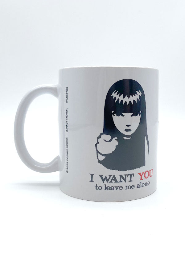 Emily The Strange Leave Me Alone White | MUG*