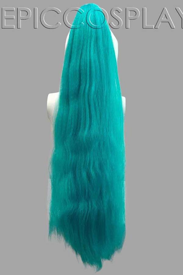 Crimped Vocaloid Green Long Ponytail | WIG