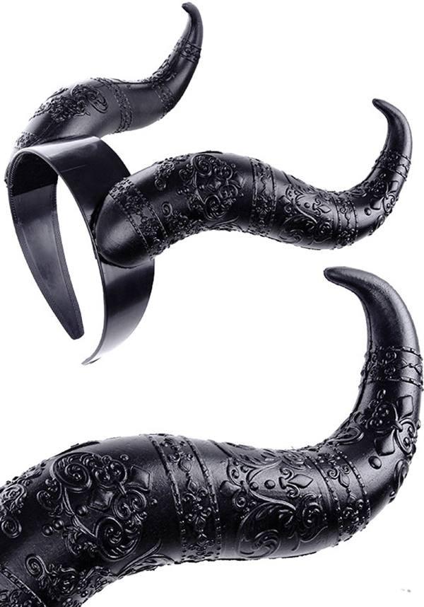 Evil Horns | HEADBAND - Beserk - accessories, all, black, clickfrenzy15-2023, cosplay, discountapp, fp, gothic, hair accessories, halloween, hats and hair, headband, restyle, witch