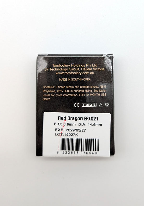 Red Dragon | COSTUME CONTACT LENSES