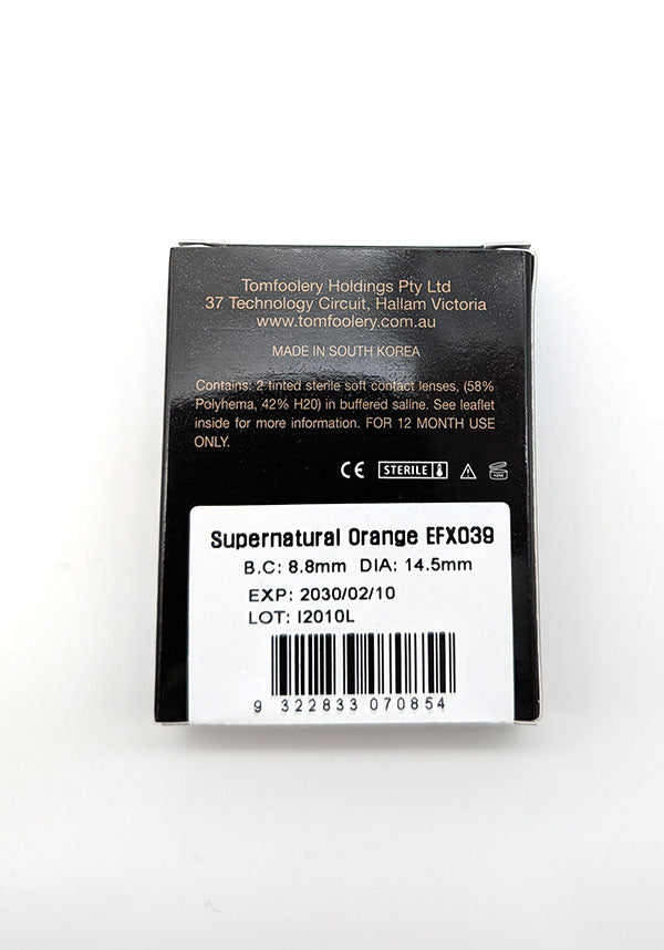 Supernatural Orange | COSTUME CONTACT LENSES